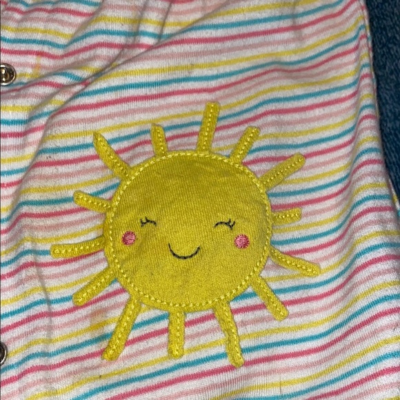 Child of Mine Striped Baby Romper - Picture 2 of 4